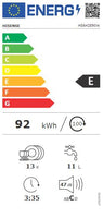 Hisense HS642E90W Ελεύθερο Πλυντήριο Πιάτων