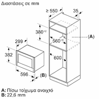 Neff NL9GR31Y1 Εντοιχιζόμενος Φούρνος Μικροκυμάτων Anthracite Grey