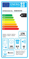 LG RH80V9AVHN Στεγνωτήριο Ρούχων 8 kg