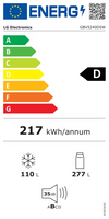 LG GBV5240DSW  Ψυγειοκαταψύκτης 203 x 60 cm